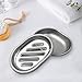 Kitchen Soap Holder,Stainless Steel Soap Dish with Draining Tray,Double Layer Stainless Steel Sponge Holder,Soap Box for Bathroom and Bathtub