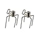 onlyfire 6008 Rotisserie Meat Forks(1-Pair) for Weber and Other Model Grills - Only Fits 5/16