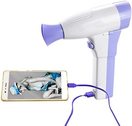 ASDYY Cordless Portable Hair Dryer, Removable Rechargeable Only Cold Wind Design Low Noise DC Blow Dryer for Indoor Outdoor and Travel