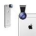 AUKEY Optic iPhone Camera Lens, 160? Fisheye Lens + 20x Macro Mini Clip-on Cell Phone Camera Lenses Kit for Samsung, Android Smartphones, iPhone