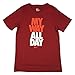 Nike Boys My Way All Day Short Sleeve T-Shirt Red/Orange/White