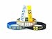 AMIC Silicone Wristband Bracelet --5PCS Assorted Color