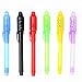 Invisible Ink Pen Spy Pen Magic Marker Secreat Message Writer with UV Light Currency Checking Technical Drawing Pens Party Favors Goody Stuffer Ideal for Kids Fun Activity