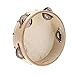 Andoer 6/8/10 inch Hand Held Tambourine Drum Bell Birch Metal Jingles Percussion Musical Educational Toy Instrument for KTV Party Kids Games (6 inch)