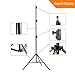 MOUNTDOG Photography Tripod Light Stand 6.5 Ft/ 200CM / 78inch 2 Pack Aluminum Alloy Photographic Stand for Studio Reflector Softbox Umbrellas