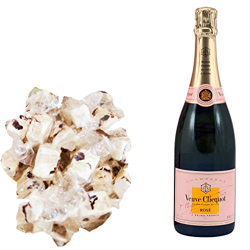 Sortiment Champagner Veuve Clicquot - Rosé & 150 g Cranberry Nougadets - Jonquier Deux Frères