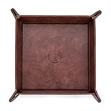 OARIE Leather Tray Bedside Tray Storage Tray