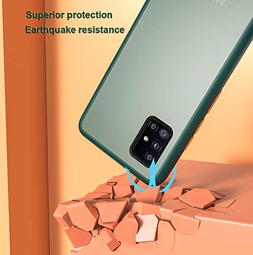 AEETZ Compatible for Samsung S10 Lite Case, Translucent Matte Finish Cover Case, Shockproof Anti-Drop Protection Frosted