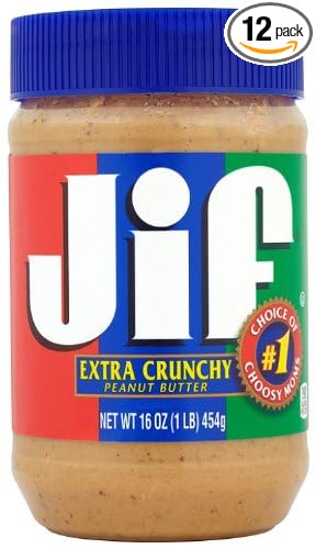 Jiff Extra crunchy Peanut Butter 16oz (051500255377)