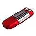 4GB MP3 USB Music Player Voice Recorder FM Radio Red