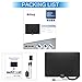 Biling TV Antenna for Digital TV Indoor, 90-130 Miles Digital Antenna Indoor Amplified HD Antenna, Digital HDTV Antenna Long Range with Amplifier Signal Booster - 13.2ft Coax Cable/USB Power Adapter