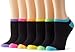 K. Bell Women's 6 Pack Novelty No Show Low Cut Socks, Assorted, Shoe Size: 4-10