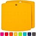 Premium Silicone Pot Holders for Kitchen - Easy to Clean Trivets for Hot Pots and Pans - This Kitchen Tool Works Well as Silicone Trivet, Hot Pads for Oven, Potholders (7x7 in, Yellow, 1 Pair)