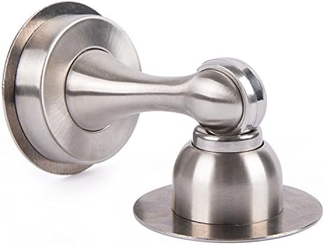 Stronger Magnetic Door Stopper,Stainless Steel Door Stop,Heavy Duty Thickening Door Catch,Install With Screws On Floor Wall Or 3M Double Tapes For PVC,Metal,Wood Board,Tile,Platic,Aluminum Sash