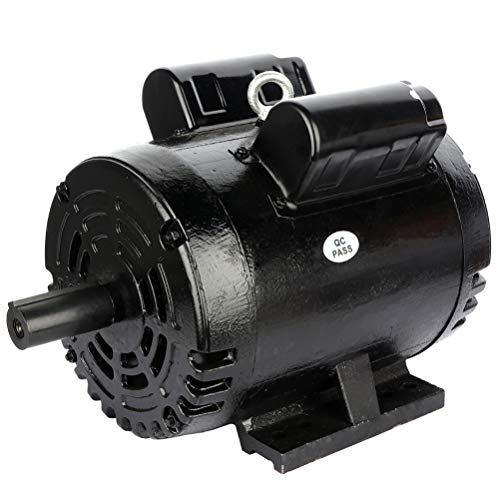 ECCPP 7.5 HP Single Phase Air Compressor Electric Motor 184T Frame 60 HZ Frequency 3450 RPM 33.4-29.6 A 1-1/8" Keyed shaft