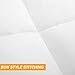 Adoric Down Alternative Comforter Queen Size White Quilted Duvet Insert Comforter with Corner Tabs, Dust Mite Resistant and Comfortable