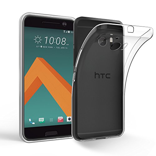 HTC 10 Case, EasyAcc HTC 10 Soft TPU Case Crystal Clear Transparent Slim Anti Slip Case Back Protector Cover Shockproof for HTC 10