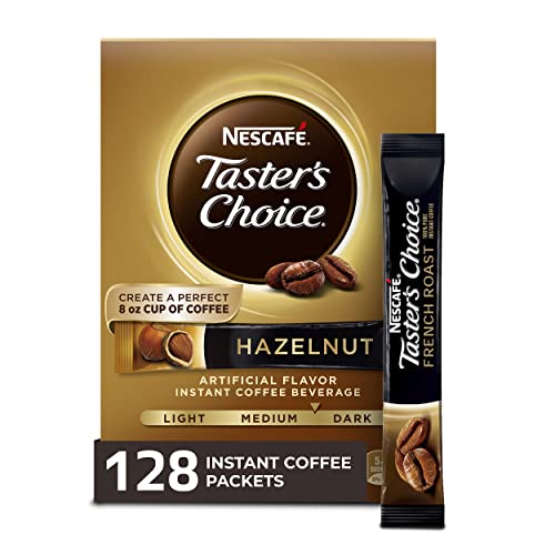 Nescafe Taster's Choice Instant Coffee Beverage, Hazelnut, 16 count