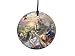 Disney - Beauty and The Beast - Falling in Love by Thomas Kinkade - 3.5” Starfire Prints Hanging Glass Print Accessory | Arrives in a Velveteen Gift Bag