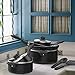 hOmeLabs 15 Piece Nonstick Cookware Set - Multi Quart Aluminum Kitchen Pots and Pans Set with Nonstick BPA Free Nylon Cooking Utensils - Oven Safe Basics Non Stick Sauce Pot and Fry Pan Set - Black