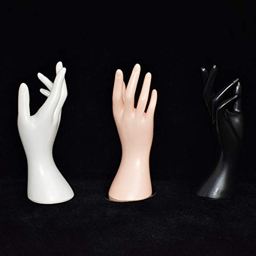 Mannequin Hand Finger Ring Watch Arm Holder Model Bracelet Bangle Right Jewelry Display Base Stand Wrist Gloves(White) - Thumbnail 3