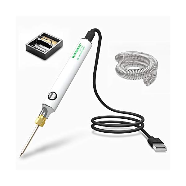 USB LÃ¶tkolben - Brennkolben und LÃ¶t-Set 5V 8W (SchweiÃen, Brandmalerei, Holz Gravieren, Schmuckherstellung) LÃ¶tkolben Set mit Temperatur Einstellbar 330-450Â°C