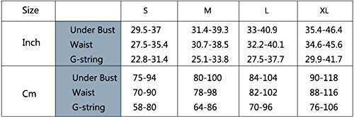 Unilove Bodysuit Lingerie for Women Sexy Corset with Straps Lace Babydoll Chemise Black Small - Thumbnail 6
