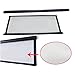 Excelvan Portable and Collapsible 72 Inch, 4:3 PVC Fabric Matte White With 1.1 Gain Projector Projection Screen Material Offers 57