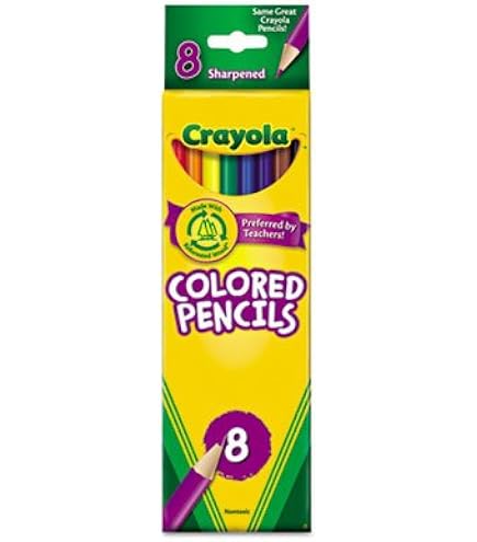 Amazon.com: Crayola 8 Ct Colored Pencils, Assorted : Toys & Games