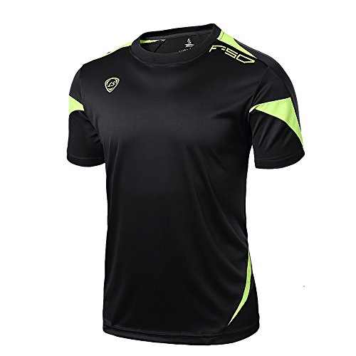 INFLATION Men's Short Sleeve T Shirts Athletic Active Tee for Running Fitness and Workout