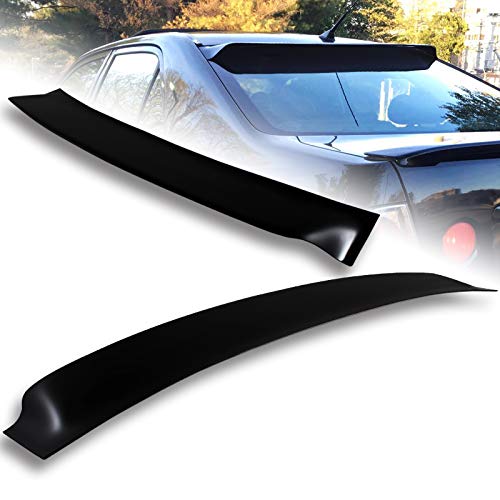 EPARTS Dark Smoke Acrylic Rear Roof Window Visor Spoiler Deflector