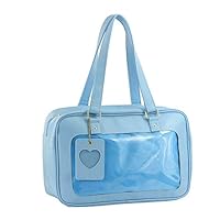 SteamedBun Ita Bag Clear Window Handbag Japanese PU Leather Purse Anime Satchels for Cosplay