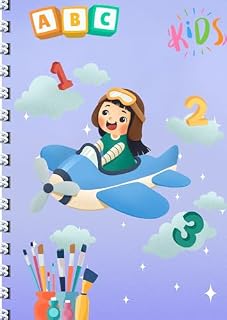 Livro Colorindo o Céu: Nuvens, Aviões, números, foguetes e Muito Mais: Para colorir desenho Kids