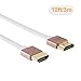 CableCreation Ultra Thin HDMI Cable Male to Male, 10ft HDMI 2.0 High-Speed Slim Low Profile Cable, Support 3D, 4K@60Hz, Audio Return Channel(ARC), Latest Version for PS4, X-Box etc, Braided, 3M