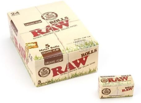 Raw - Papel de Liar Orgánico Caja 5 Metros 24 Librillos: Amazon.es: Hogar