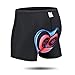 JEPOZRA Men's Cycling Underwear Shorts 3D Padded Bike Shorts Breathable Quick Dry Pants Black (Red,L)