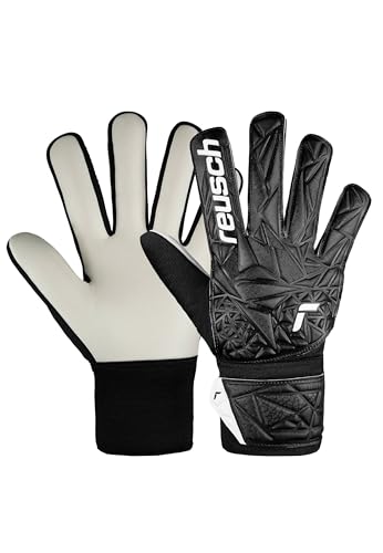 Reusch Attrakt Starter Solid Junior Goalkeeper Gloves Children Teenagers Football Gloves for Boys and Girls Suitable for All Weather Conditions and Pitch Surfaces