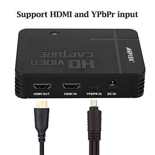 1080P Game Video Capture Card with HDMI and YpbPr Input, Mic-in Video Recorder Compatible with Xbox 360/One/ PS3 /PS4 etc 1080P Game Video Capture Card with HDMI and YpbPr Input, Mic-in Video Recorder Compatible with Xbox 360/One/ PS3 /PS4 etc