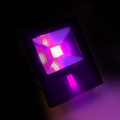Exulight UV LED Flood Light, 50W High Power UV Ultraviolet Blacklight 85V-265V AC IP66 waterproof for Parties,Curing, Glue, Blacklight, fishing, Aquarium with US plug (50W) - Thumbnail 4