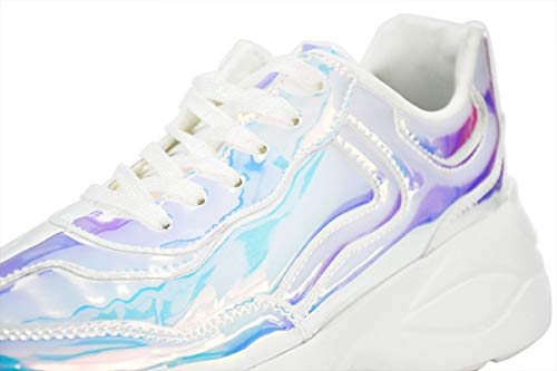 iridescent chunky sneakers