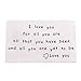 O.RIYA I Love You Wallet Card (White)