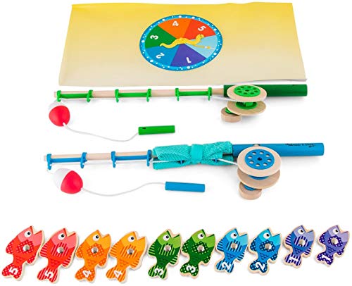 melissa & doug catch & count wooden fishing game