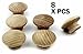 AMEPROSUPPLY Wood knobs for Cabinet Doors, Dresser Furniture Drawers, 1 1/2 inch Small Wooden Knob, Unfinished Craft, Folding Bifold Door Cabinets Drawer, Stain or Paint White (8)