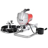 Goplus Airless Paint Sprayer 3000 PSI Power Painting Spray Gun for Painting Projects 0.32 GPM High Efficiency Spray Painter, Suitable for Handyman DIY Homeowners Metal Spray Gun