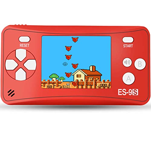 Retro Handheld Games for Kids with Built in 168 Classic Video Games Device Mini Arcade Gaming Machines Portable Electronic Consoles 16 Bit 2.5" Screen (Classic Red)