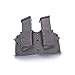 GunfightersINC Ronin Double Mag Pouch for Glock 9mm or .40, Black