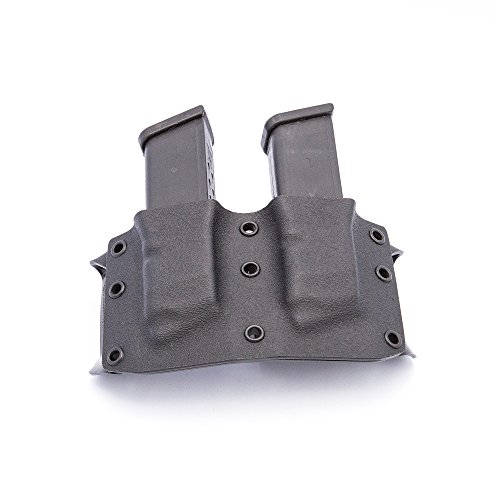 GunfightersINC Ronin Double Mag Pouch for Glock 9mm or .40, Black