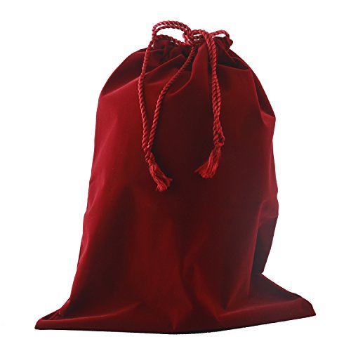 Premium Quality Velvet Urn Bag With Fancy Drawstring Closure (Burgundy) - Burgundy Velvet Bag - Drawstring Velvet Bag