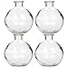 Hosley Set of 4 Glass Bottles 250 Milliliter Ideal Gift for Wedding or Flower Vase Bud vase DIY Crafts Diffuser Refill Aromatherapy Oils Storage O4