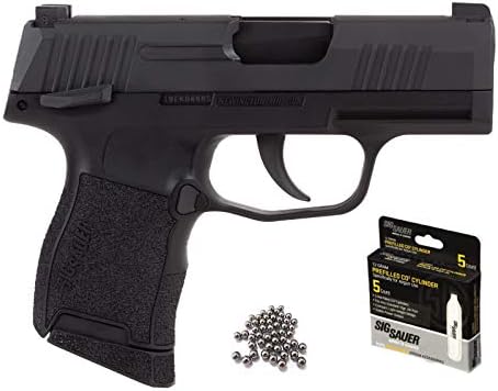 Sig Sauer P365 BB Gun Air Pistol with CO2 12 Gram 5 Pack and Pack